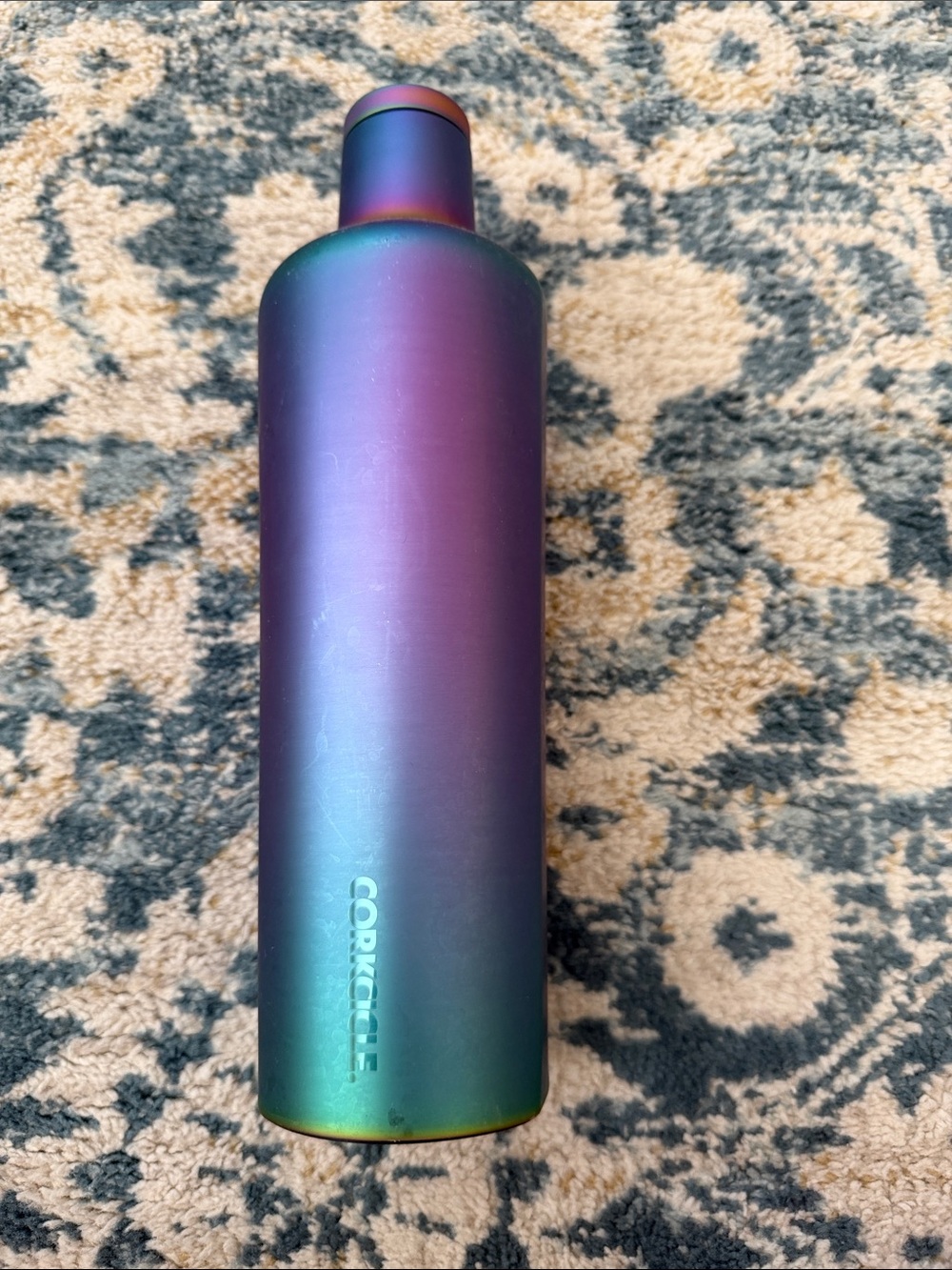 Corkcicle 25 OZ Iridescent Purple-to-Green Stainless Bottle